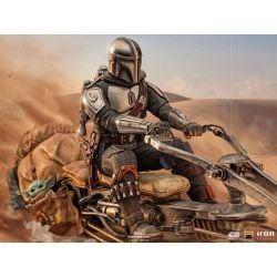 The Mandalorian and Speeder Bike Iron Studios Deluxe Art Scale figure (Star Wars : The Mandalorian)