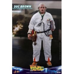 Figurine Doc Brown Hot Toys MMS609 (Retour vers le futur)