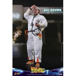 Figurine Doc Brown Hot Toys MMS609 (Retour vers le futur)