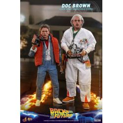 Figurine Doc Brown Hot Toys MMS609 (Retour vers le futur)