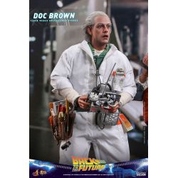 Figurine Doc Brown Hot Toys MMS609 (Retour vers le futur)