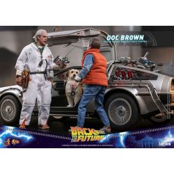 Figurine Doc Brown Hot Toys MMS609 (Retour vers le futur)