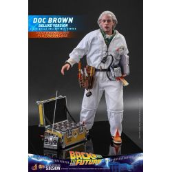 Figurine Doc Brown Hot Toys Deluxe MMS610 (Retour vers le futur)