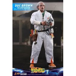 Figurine Doc Brown Hot Toys Deluxe MMS610 (Retour vers le futur)