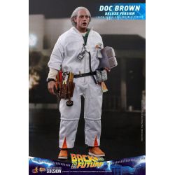 Figurine Doc Brown Hot Toys Deluxe MMS610 (Retour vers le futur)