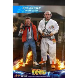 Figurine Doc Brown Hot Toys Deluxe MMS610 (Retour vers le futur)