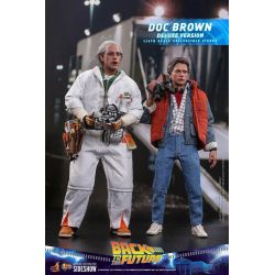 Figurine Doc Brown Hot Toys Deluxe MMS610 (Retour vers le futur)