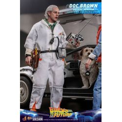 Figurine Doc Brown Hot Toys Deluxe MMS610 (Retour vers le futur)