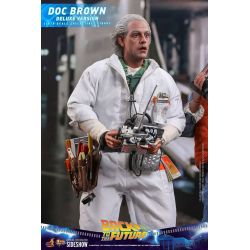 Figurine Doc Brown Hot Toys Deluxe MMS610 (Retour vers le futur)