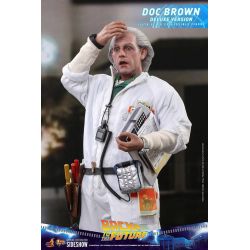 Figurine Doc Brown Hot Toys Deluxe MMS610 (Retour vers le futur)