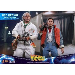 Figurine Doc Brown Hot Toys Deluxe MMS610 (Retour vers le futur)