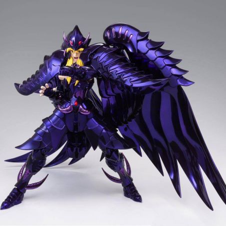 Saint Cloth Myth EX OCE figure of Griffin Minos exposed performing his attack with its shouting face