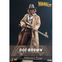 Figurine Doc Brown Hot Toys MMS617 (Retour vers le futur 3)