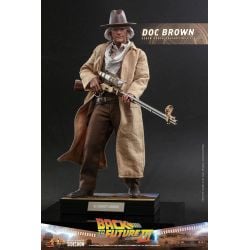 Figurine Doc Brown Hot Toys MMS617 (Retour vers le futur 3)
