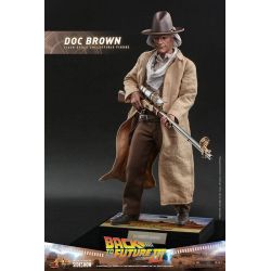 Figurine Doc Brown Hot Toys MMS617 (Retour vers le futur 3)