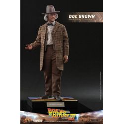 Figurine Doc Brown Hot Toys MMS617 (Retour vers le futur 3)