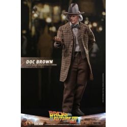 Figurine Doc Brown Hot Toys MMS617 (Retour vers le futur 3)