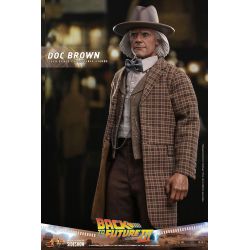 Figurine Doc Brown Hot Toys MMS617 (Retour vers le futur 3)