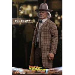 Figurine Doc Brown Hot Toys MMS617 (Retour vers le futur 3)