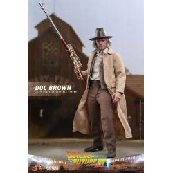 Figurine Doc Brown Hot Toys MMS617 (Retour vers le futur 3)