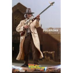 Figurine Doc Brown Hot Toys MMS617 (Retour vers le futur 3)