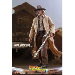 Figurine Doc Brown Hot Toys MMS617 (Retour vers le futur 3)