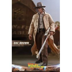 Figurine Doc Brown Hot Toys MMS617 (Retour vers le futur 3)