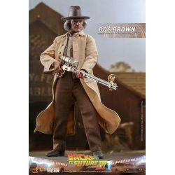 Figurine Doc Brown Hot Toys MMS617 (Retour vers le futur 3)