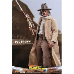 Figurine Doc Brown Hot Toys MMS617 (Retour vers le futur 3)