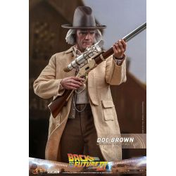 Figurine Doc Brown Hot Toys MMS617 (Retour vers le futur 3)