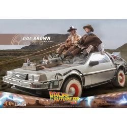 Figurine Doc Brown Hot Toys MMS617 (Retour vers le futur 3)