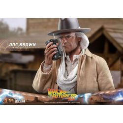 Figurine Doc Brown Hot Toys MMS617 (Retour vers le futur 3)