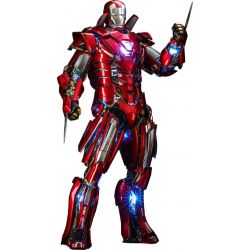 Hot Toys Iron Man Silver Centurion armor suit up version diecast MMS618D43 (figurine Iron Man 3)