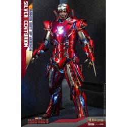Hot Toys Iron Man Silver Centurion armor suit up version diecast MMS618D43 (figurine Iron Man 3)
