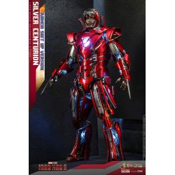 Hot Toys Iron Man Silver Centurion armor suit up version diecast MMS618D43 (figurine Iron Man 3)