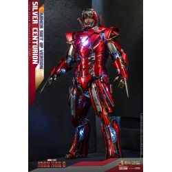 Iron Man Silver Centurion Hot Toys figure armor suit up version diecast MMS618D43 (Iron Man 3)