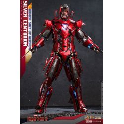 Hot Toys Iron Man Silver Centurion armor suit up version diecast MMS618D43 (figurine Iron Man 3)