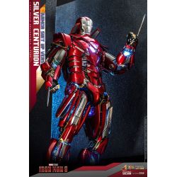 Hot Toys Iron Man Silver Centurion armor suit up version diecast MMS618D43 (figurine Iron Man 3)