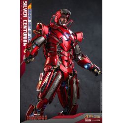 Hot Toys Iron Man Silver Centurion armor suit up version diecast MMS618D43 (figurine Iron Man 3)
