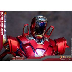 Hot Toys Iron Man Silver Centurion armor suit up version diecast MMS618D43 (figurine Iron Man 3)