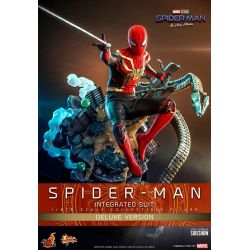 Spider-Man (integrated suit) Hot Toys deluxe MMS624 Movie Masterpiece (figurine Spider-Man No Way Home)