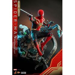 Spider-Man (integrated suit) Hot Toys deluxe MMS624 Movie Masterpiece (figurine Spider-Man No Way Home)