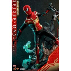 Spider-Man (integrated suit) Hot Toys deluxe MMS624 Movie Masterpiece (figurine Spider-Man No Way Home)