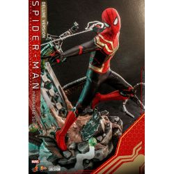 Spider-Man (integrated suit) Hot Toys deluxe MMS624 Movie Masterpiece (figurine Spider-Man No Way Home)
