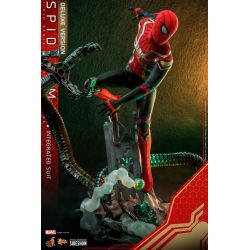 Spider-Man (integrated suit) Hot Toys deluxe MMS624 Movie Masterpiece (figurine Spider-Man No Way Home)