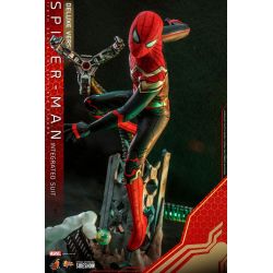 Spider-Man (integrated suit) Hot Toys deluxe MMS624 Movie Masterpiece (figurine Spider-Man No Way Home)