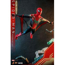 Spider-Man (integrated suit) Hot Toys deluxe MMS624 Movie Masterpiece (figurine Spider-Man No Way Home)