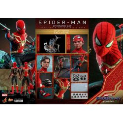 Spider-Man (integrated suit) Hot Toys deluxe MMS624 Movie Masterpiece (figurine Spider-Man No Way Home)