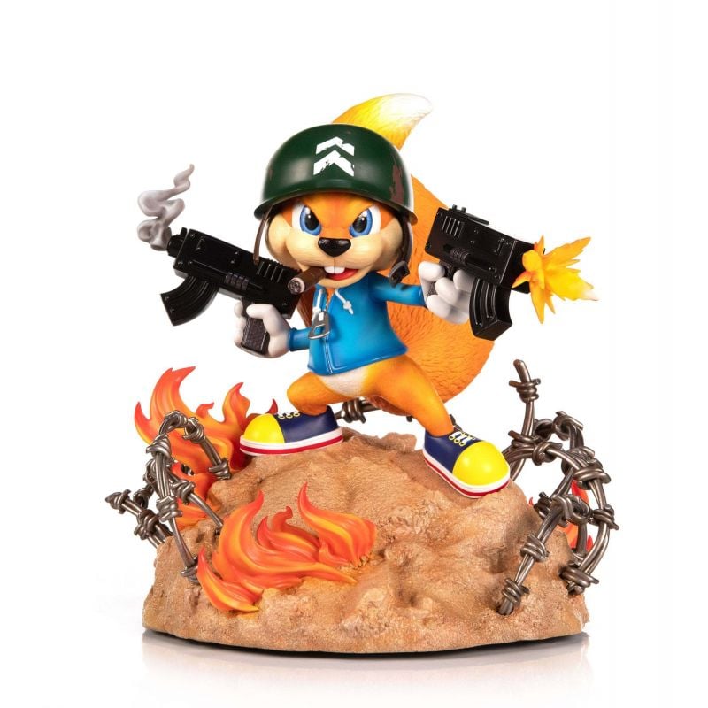 Soldier Conker F4F statue (Conker's Bad Fur Day)