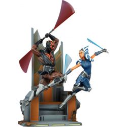 Ahsoka Tano vs Darth Maul Sideshow diorama (Star Wars The Clone Wars)